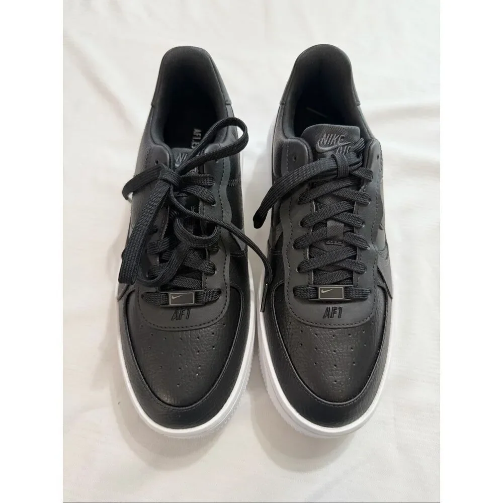 Nike Air Force One 1 I AF1 Platform Low Black Anthracite White DJ9946 001 Size 9